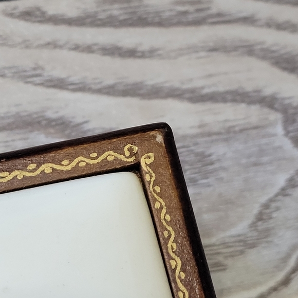 Vintage Japanese handpainted music box Wooden and porcelain - Picture 9 of 14